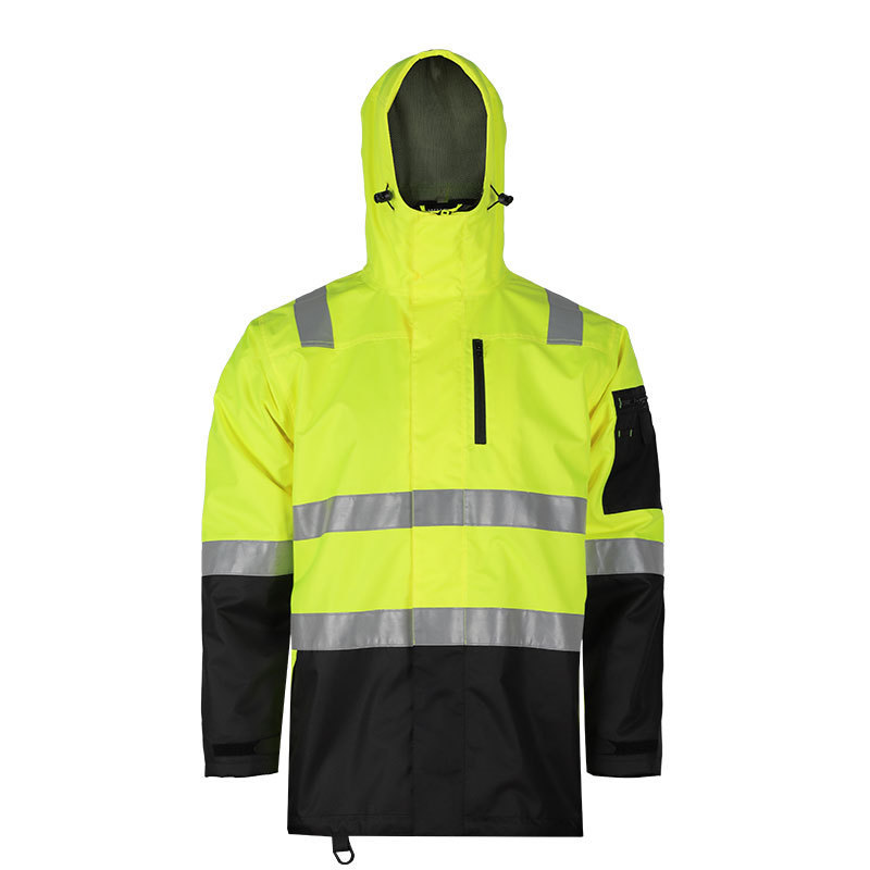 Hi Vis road Safety Jacket High Visibility Workwear Reflective Safety Welder Fireproof Jackets With Pockets