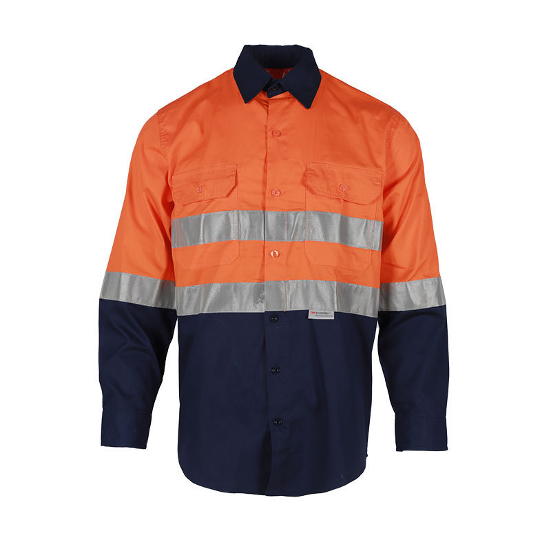 wholesale hight visibility mechanic safety work reflective shirts