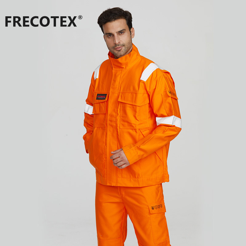 FRECOTEX EN11611 Anti Fire Flame Retardant Mechanics Jacket for Workers