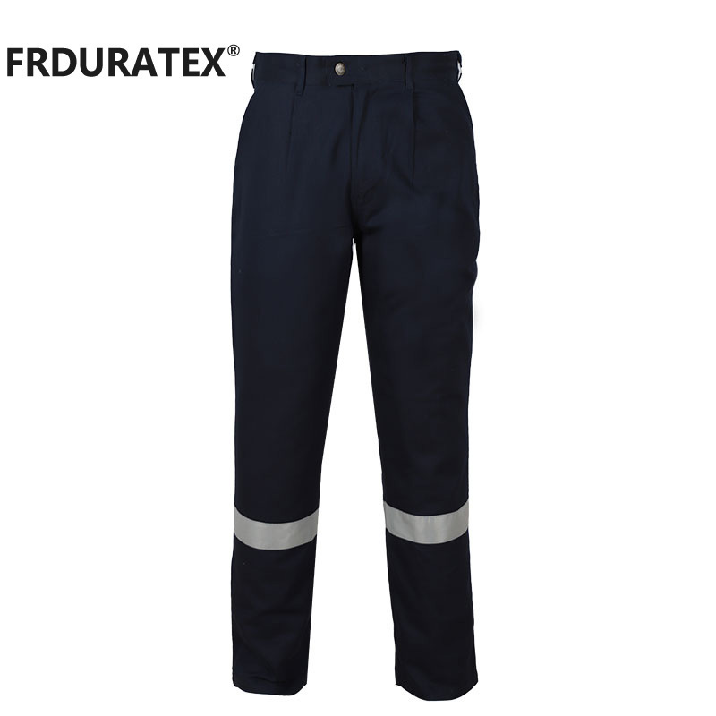 Wholesale Men 100% Cotton Fire Resistant Industry FRC Fire Flame Retardant Reflective Safety Work FR Pants