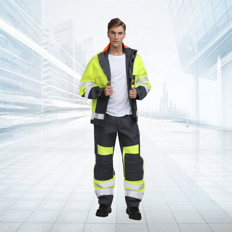 Factory Supply high vis mechanic work wear oil and gas mining industrial engineering safety workwear uniform