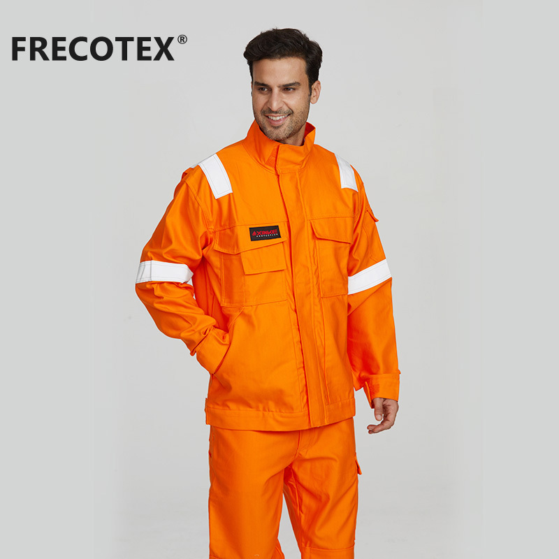 FRECOTEX EN11611 Anti Fire Flame Retardant Mechanics Jacket for Workers