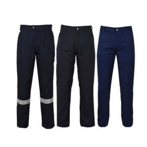 Wholesale Men 100% Cotton Fire Resistant Industry FRC Fire Flame Retardant Reflective Safety Work FR Pants