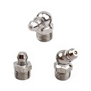 fitting thread size M8 90 degree types of grease nipple zinc plated grease fitting