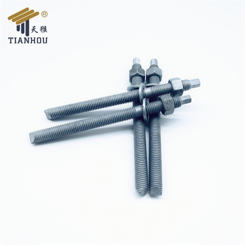 Resin anchor adhesive construction use carbon steel chisel point studs chemical anchor