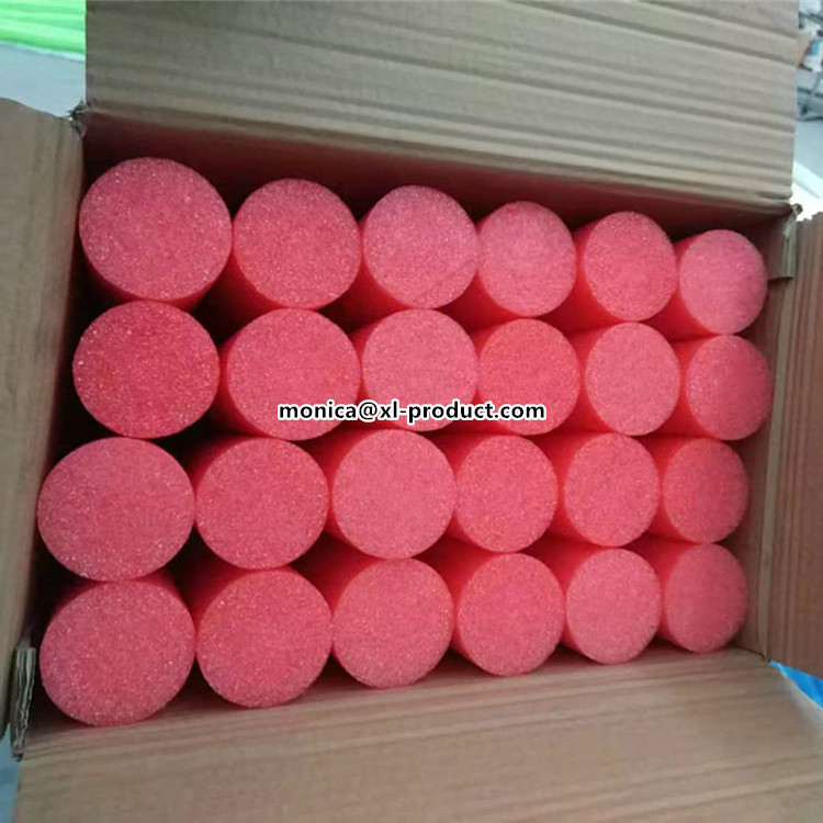 red color large diameter solid pool noodle in bulk