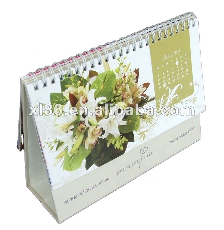 China Wholesale Die Cut Customized Printing 365 Day Printed Table Desk promotional Calendars 2024