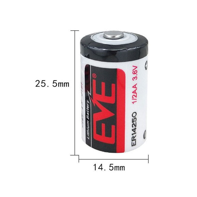 Lithium Primary Battery ER14250 Disposable Batteries 3.6V 1200mAh D for Automatic Smart Meters gas meter flowmeter IoT locator