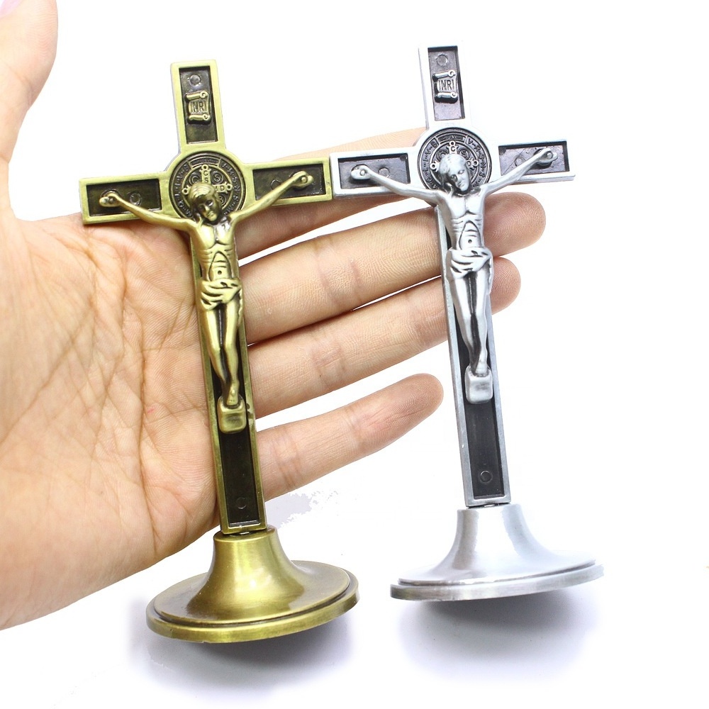 Custom Religious Catholic Alloy Crucifix Statues Supplier