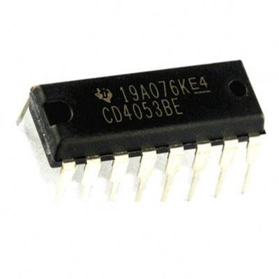 CD4053BE Multiplexers or Switches Analog Multiplexer Triple 2:1 16-Pin PDIP Tube integrated circuits ic chip CD4053BE