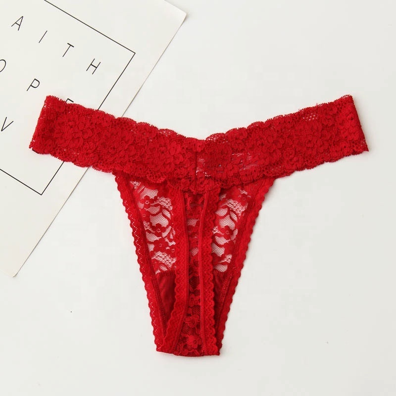 Hot Sexy Ladies Lace Mature Lingerie Panties Full Size Thong Panty Women Lace Underwear