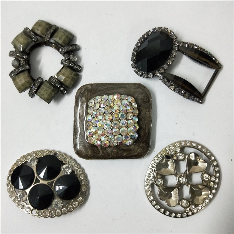 Various flower-shaped diamond Garment accessories decorative buckle metal shoe bag buckle decorations