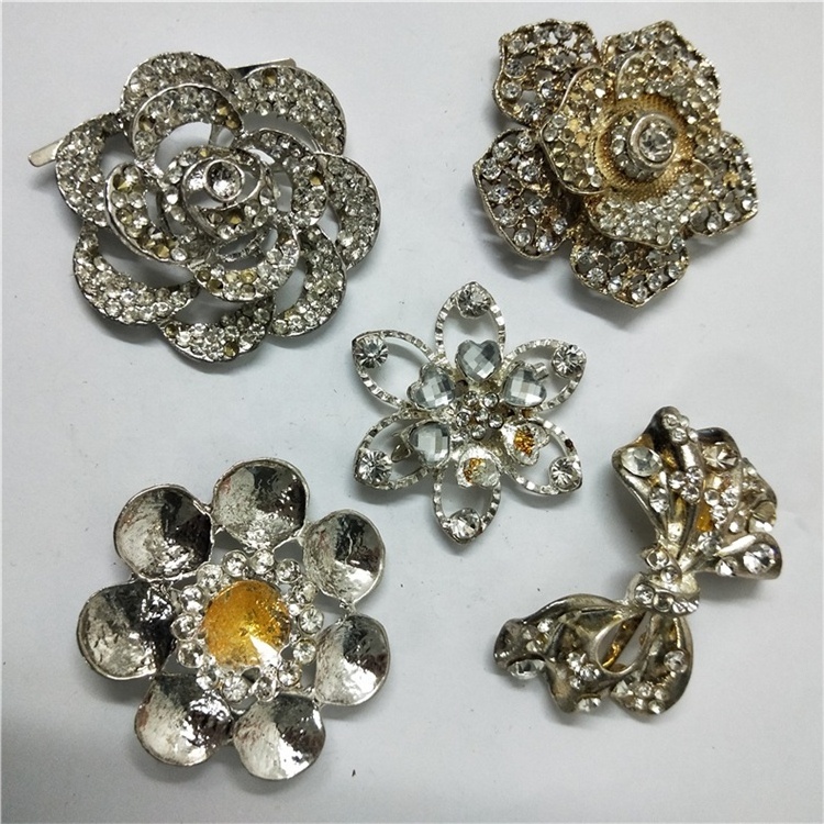 Various flower-shaped diamond Garment accessories decorative buckle metal shoe bag buckle decorations