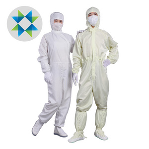 SKPURE manufacturer high quality 0.5 stripe anti-static ESD coverall cleanroom suits