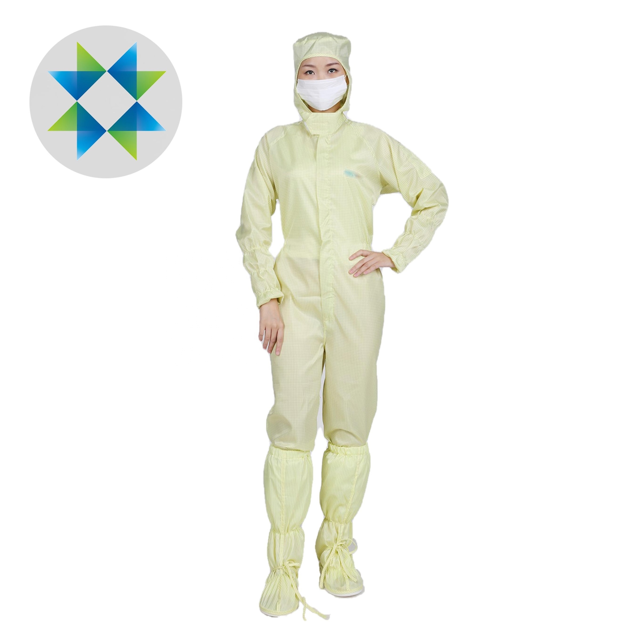 SKPURE manufacturer high quality 0.5 stripe anti-static ESD coverall cleanroom suits