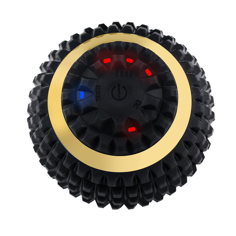 Waterproof Electric Massage Ball 4-Speed Vibrating Massage Ball Rechargeable Massage Roller Training Yoga Fitness Foam Roller