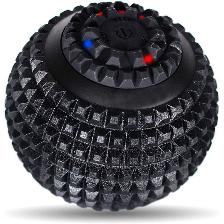 Waterproof Electric Massage Ball 4-Speed Vibrating Massage Ball Rechargeable Massage Roller Training Yoga Fitness Foam Roller