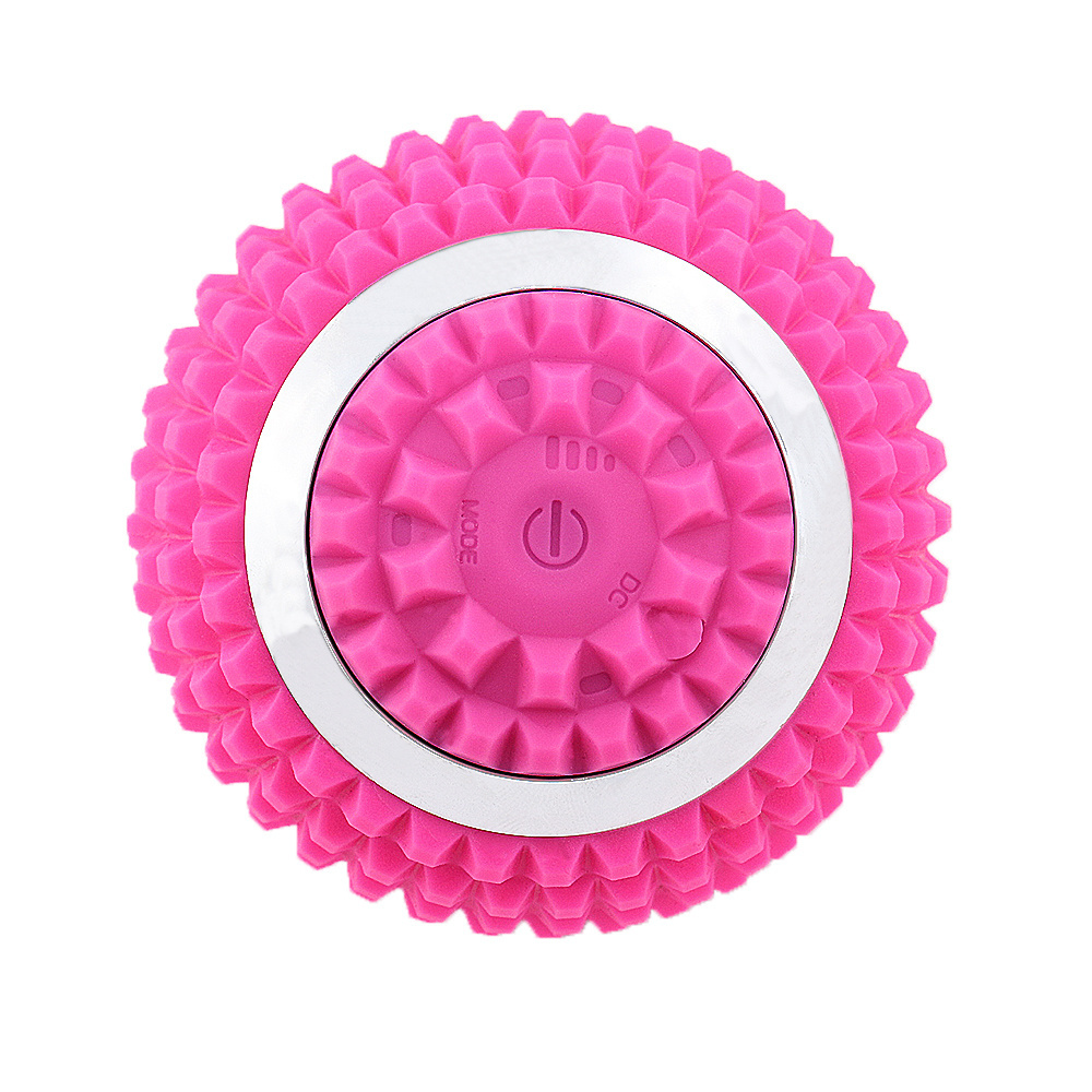 Waterproof Electric Massage Ball 4-Speed Vibrating Massage Ball Rechargeable Massage Roller Training Yoga Fitness Foam Roller