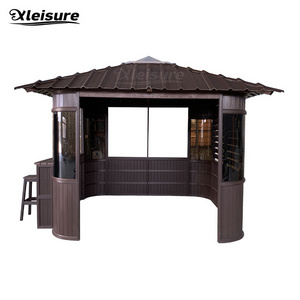 Outdoor Spa Hot Tub Gazebo Permanent Canopy garden patio gazebo for spa pools quality pergola Heavy-duty Pavilion Solid Tent