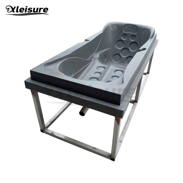 customized one recliner lounge  rectangle spa whirlpool hot tub fiberglass mould thermo-forming mold acrylic spa massage bathtub