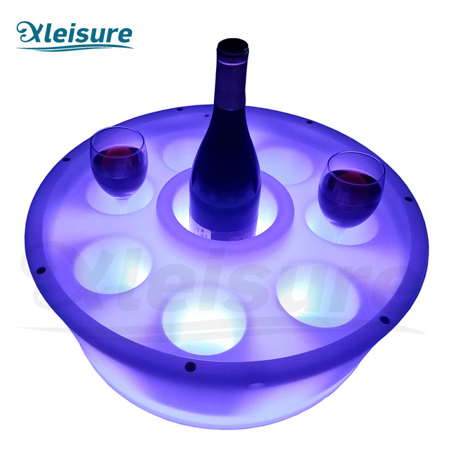 2020 Upgrade Spa Hot Tub tray Float LED Bar Movable LED Glass Holder For Spa Pool Hot Tub Swim Spa