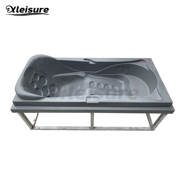 customized one recliner lounge  rectangle spa whirlpool hot tub fiberglass mould thermo-forming mold acrylic spa massage bathtub