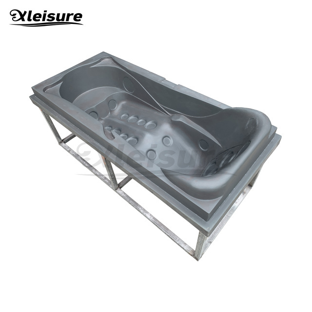 customized one recliner lounge  rectangle spa whirlpool hot tub fiberglass mould thermo-forming mold acrylic spa massage bathtub