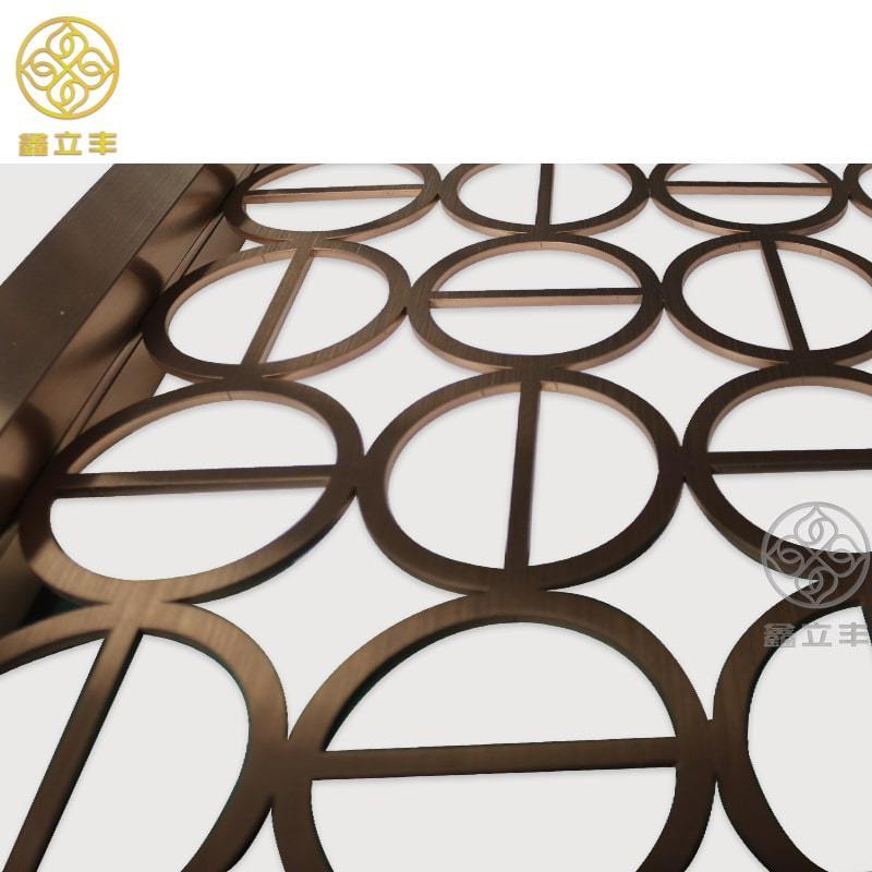 Custom metal indoor features decorative room dividers and screen