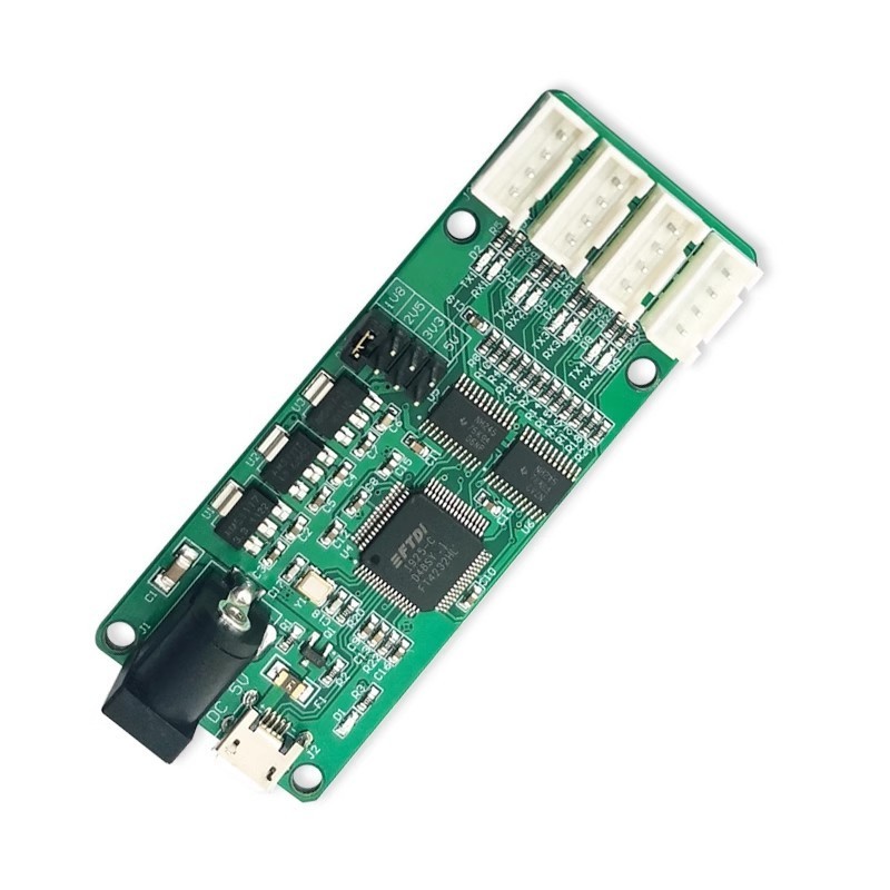 LC-FT4232-4TTL USB to TTL Converter Module 4 Channel UART Serial Port Communication Board 5V 3.3V 2.5V 1.8V XH2.54MM for HDD PC