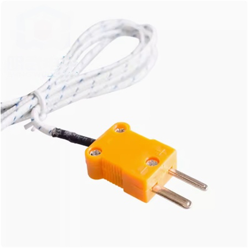 Surface thermocouple K type temperature sensor high temperature measuring wire 1M