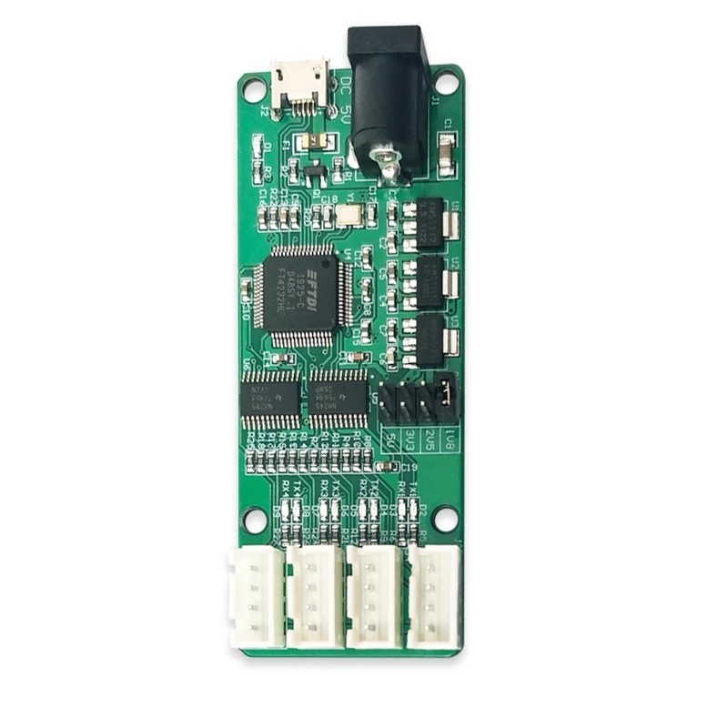 LC-FT4232-4TTL USB to TTL Converter Module 4 Channel UART Serial Port Communication Board 5V 3.3V 2.5V 1.8V XH2.54MM for HDD PC