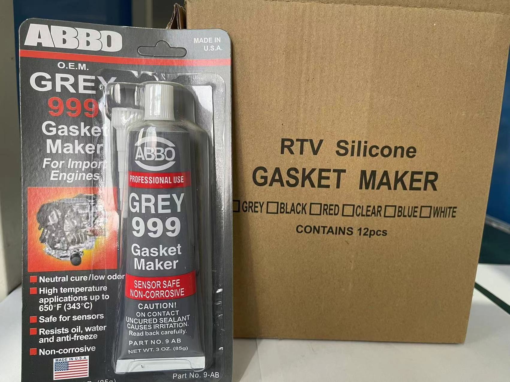 RTV gasket maker ABR O 999 silicon sealant gum,silicone rtv 999