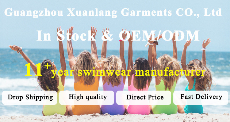 Xuanlang 3colors Ribbed Textured Sexy Deep V Neck Women Plain Color Beachwear One Piece Swimsuit Female Bikini Swimwear