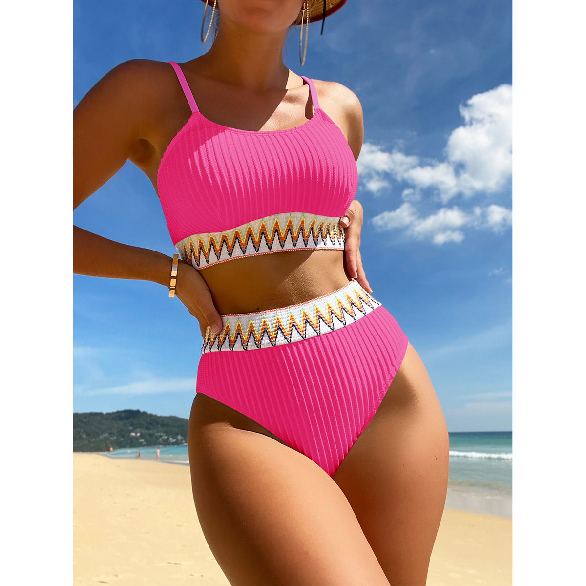 Xuanlang Fashion 10colors Special Fabric Tribal Bandage Sexy High Waist Extreme xxx Beauty Sexi Young Girls in Bikini Swimwear