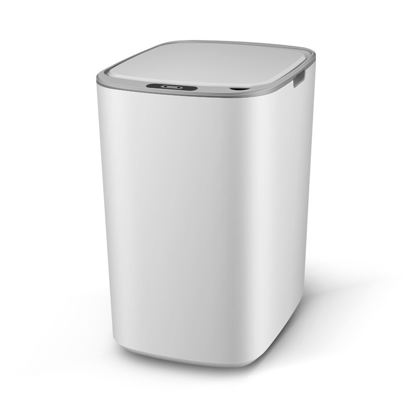 15L Inductive Trash Can Touchless Infrared Garbage Bin Automatic Waste Basket Touch Free for Kitchen bathroom Office Bedroom