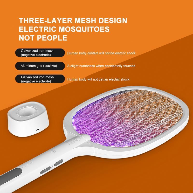 New product armadilha mosquito battery powered lamp best electronic killer racket bug zapper china electric mosquito swatter