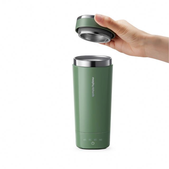 2021 New Smart Electric Insulated Water Cup Portable Household Cordless Cup with Temperature Control and Keep Warm Feature