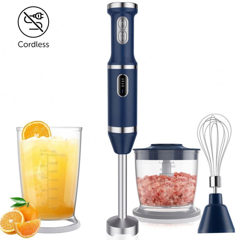 Manufacturer Direct Amazon Hot Cordless Portable Immersion Blender Hand With Whisk Beaker Chopper