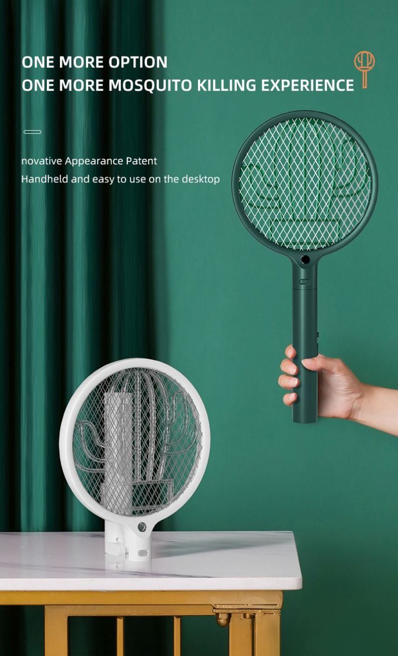 Electric Mosquito Racket Insect Mosquito Zapper Handheld Swatter UV Light USB Rechargeable Anti Mosquito Bug Fly Killer