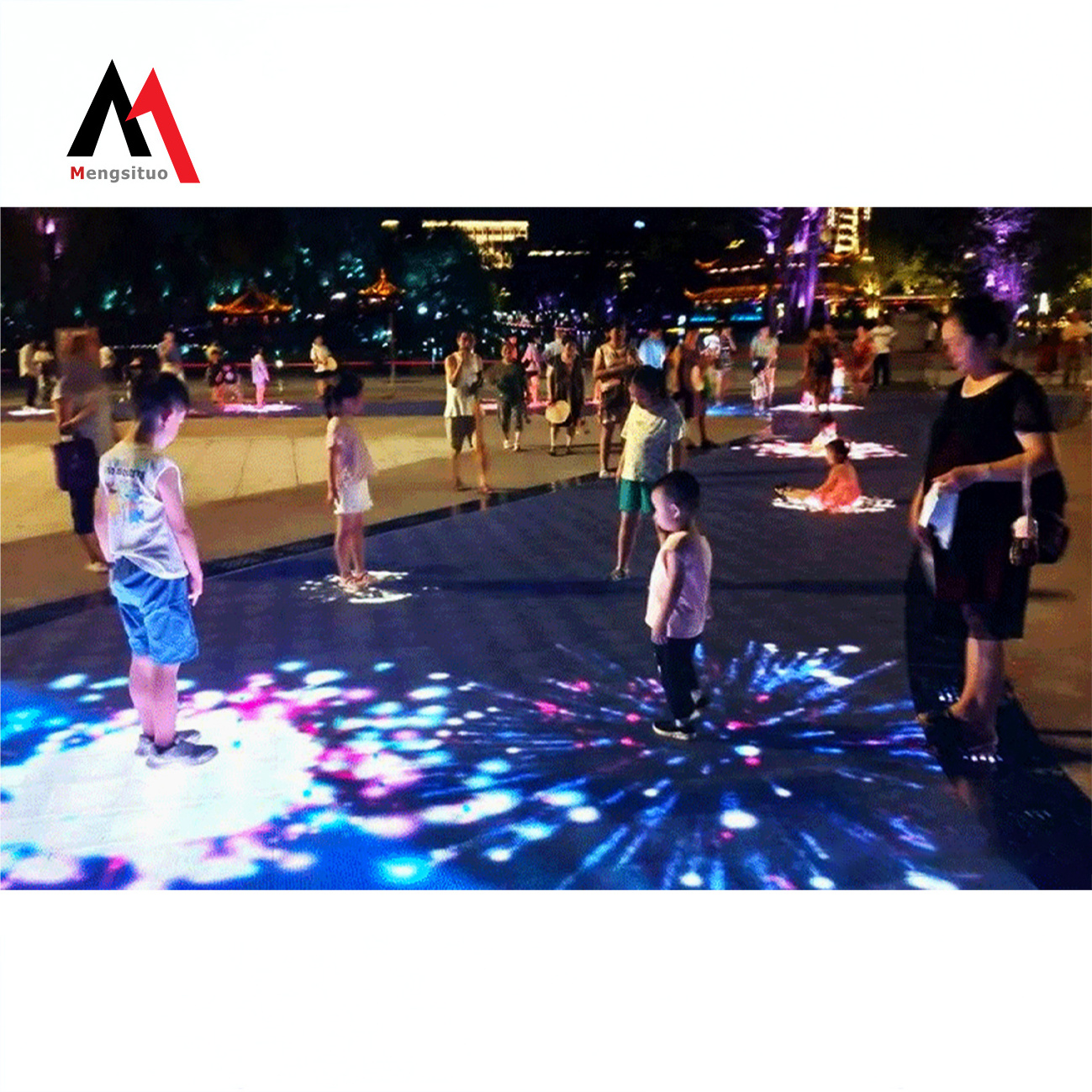 MST hot product funny Smart active game led floor P2.5 Interactive tile Indoor screen Dance Floor Screen Customized Design