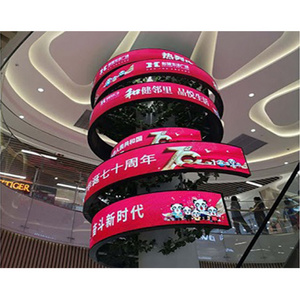 Indoor Circular  Curved Soft  Round Circle Led Display Flexible Led Screen