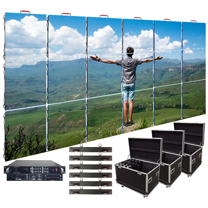 Rental Led Display Outdoor Full Color Led wall P3.9 P3.91 Led Video Wall 500x500mm Die Cast Aluminum Display Screens