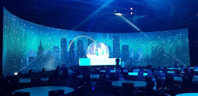 Indoor Circular  Curved Soft  Round Circle Led Display Flexible Led Screen