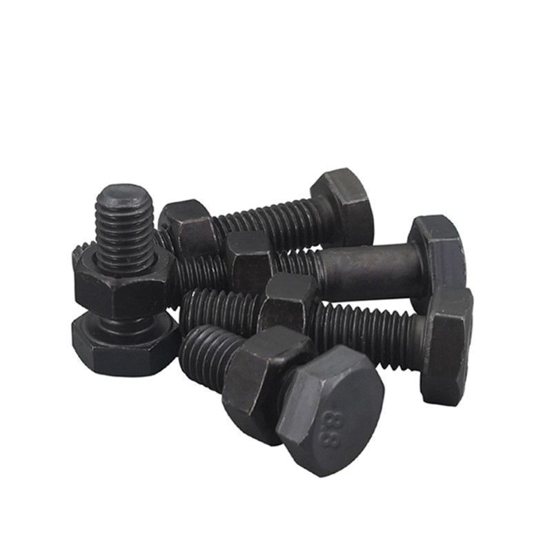 8.8 10.9 12.9 level High strength Full teeth half teeth bolts oxidized black Outer hex head bolts