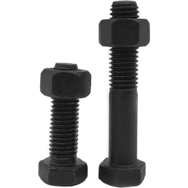 8.8 10.9 12.9 level High strength Full teeth half teeth bolts oxidized black Outer hex head bolts