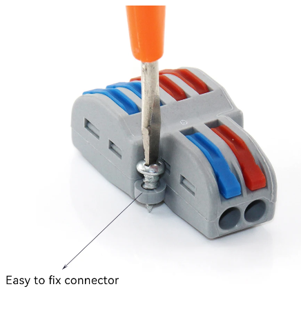 In Multiple Out Fast Electrical Connectors Universal Compact Splitter Wiring Cable Connector Push-in Terminal Block