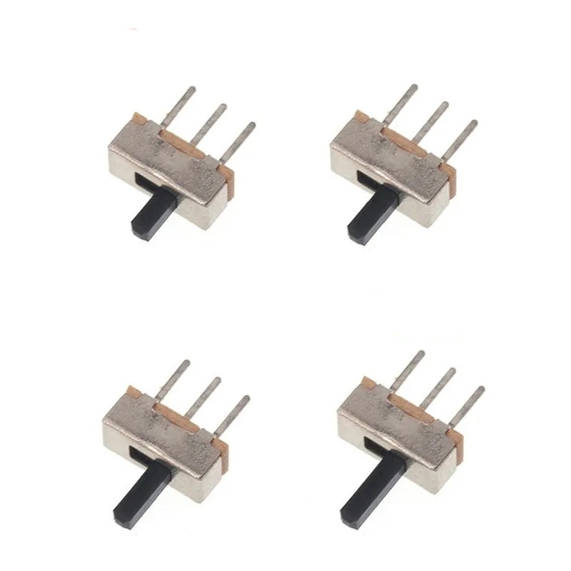 SS12D00 Interruptor on-off mini Slide Switch 3pin 1P2T 2 Position High quality toggle switch Handle length:3MM/4MM/5MM/6MM