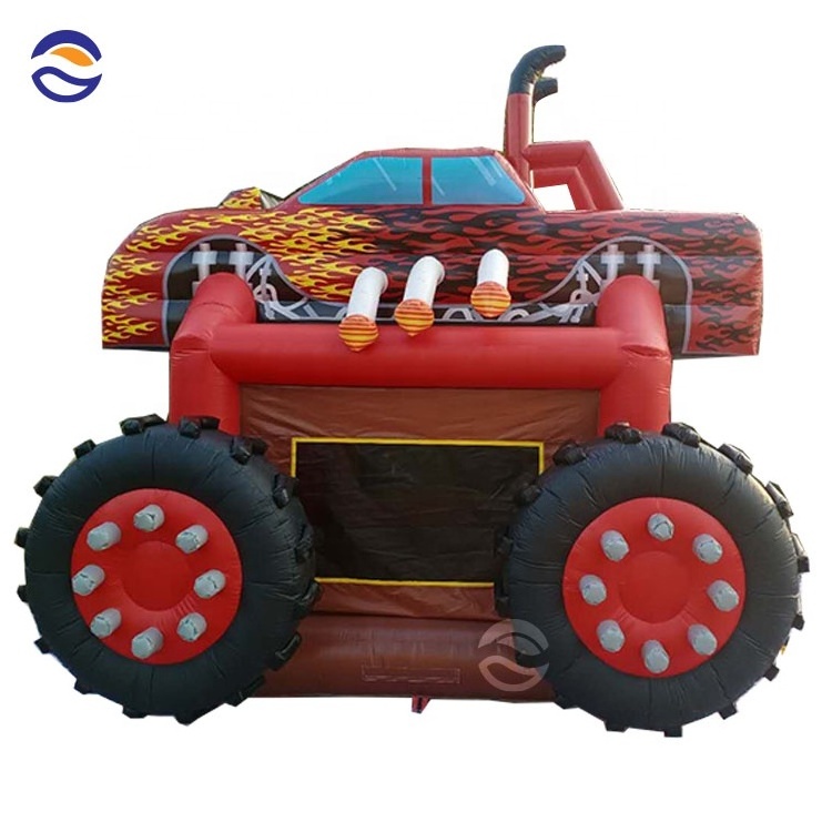 moon commercial inflatable kids monster truck car truck bouncer bouncy castle bounce house combo