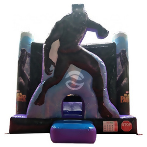 Black N Panther Jumper Inflatable House Commercial Bouncer House Black Bounce