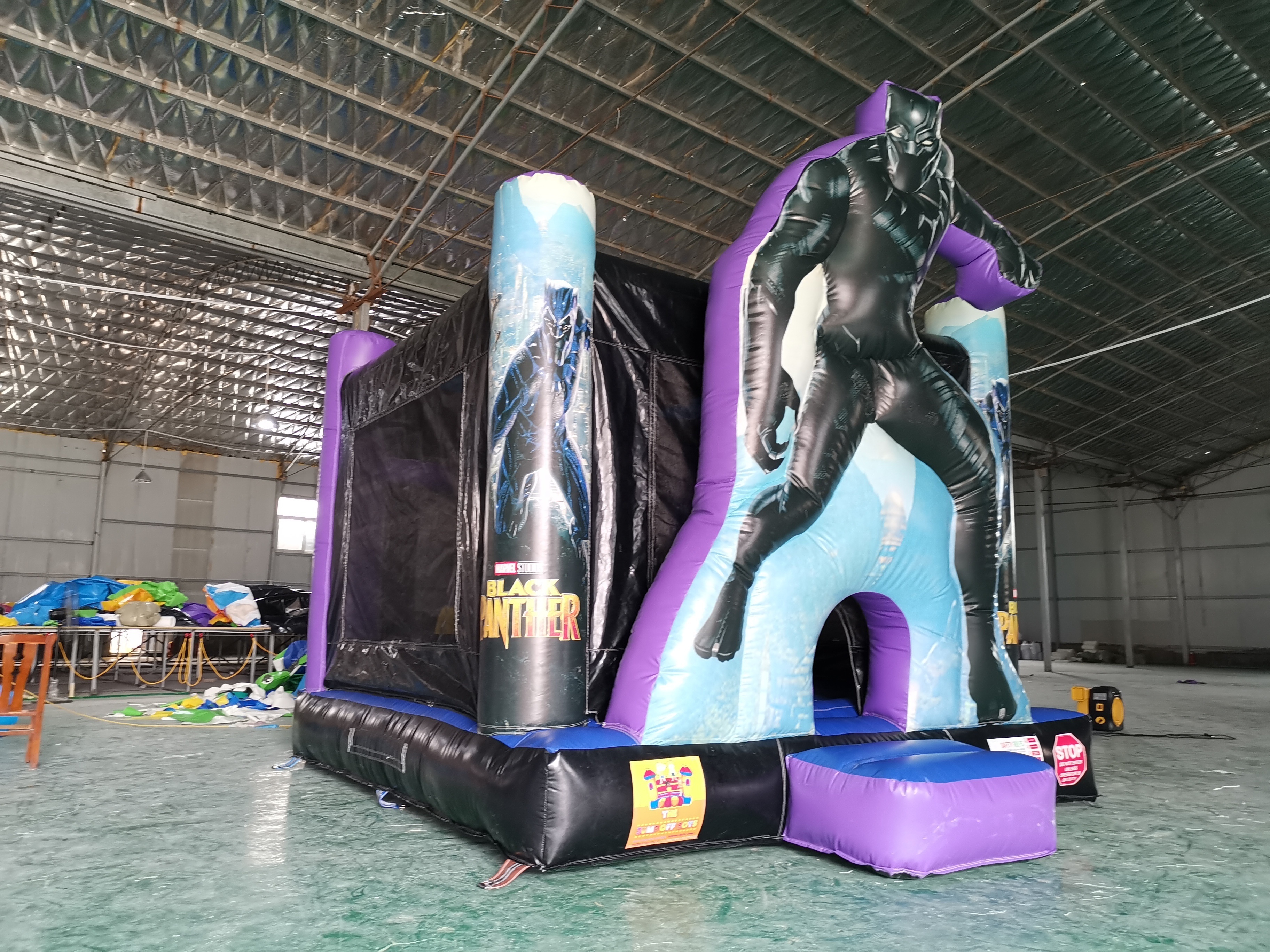 Black N Panther Jumper Inflatable House Commercial Bouncer House Black Bounce